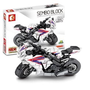 Set-de-construction-Moto-Sembo-blanc statut set de construction moto sembo blanc