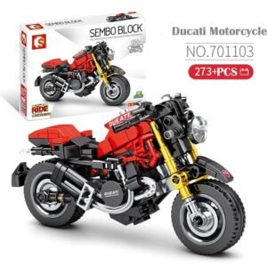 Set-de-construction-Moto-Sembo-rouge statut set de construction moto sembo rouge