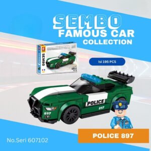 Set-de-construction-Voitures-Sembo-police-897 set de voitures vert