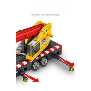 Set-de-construction-engin-de-chantier-Camion-Grue profil engin de chantier camion grue
