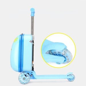 roues trottinette avec valise