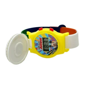 profil montre digitale rotative mickey