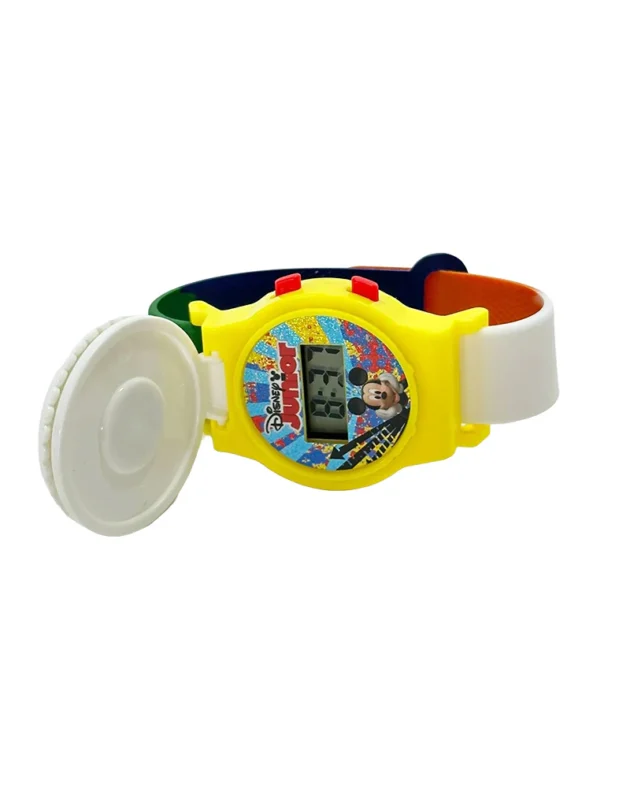 profil montre digitale rotative mickey