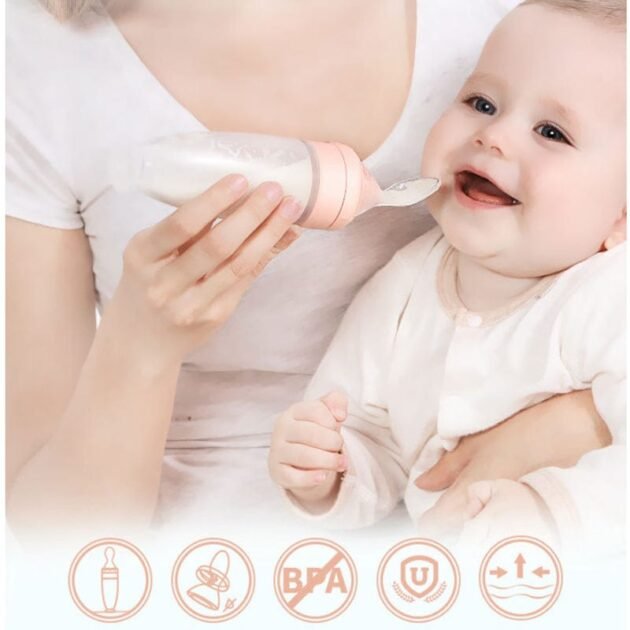 cuillère alimentaire en silicone only baby sans bpa