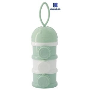 Distributeur-de-lait-en-poudre-a-3-niveaux-vert-1 statut distributeur de lait à 3 niveaux kikkaboo