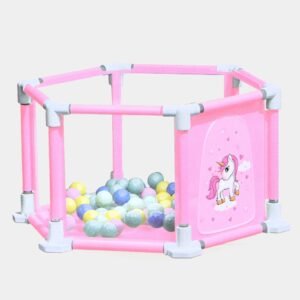 pratique hexagon play fence rose