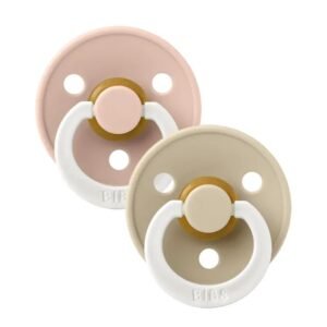 Lot-de-2-sucettes-Vanilla-Glow-6-18-mois-BIBS-1 recto sucettes vanilla glow bibs