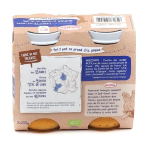 verso petit pot carotte quinoa babybio