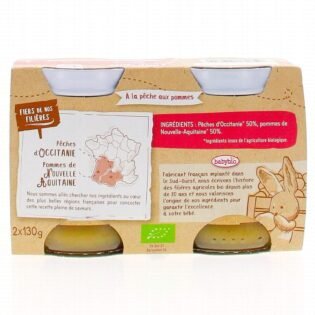 délicieux pot pêche babybio 2 x 130G
