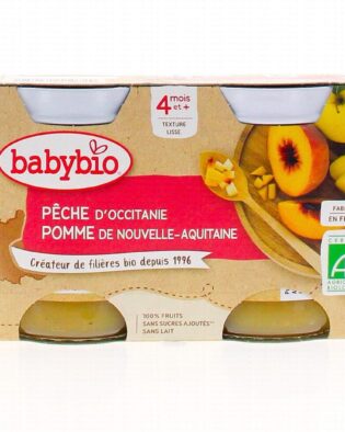 savoureux pot pêche babybio 2 x 130G