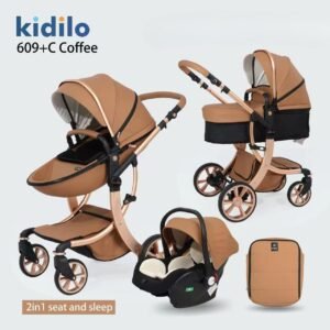 confortable pack poussette 3 en 1 coffee