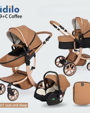 confortable pack poussette 3 en 1 coffee