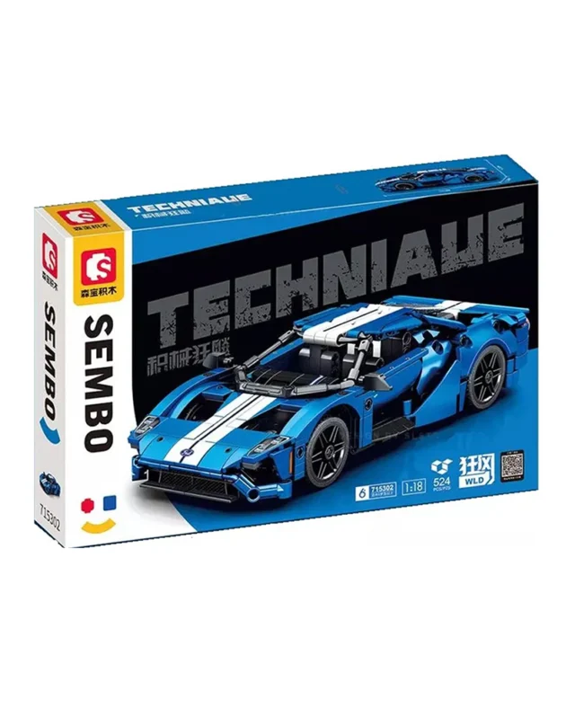 emballage voiture de techniaue sembo bleu