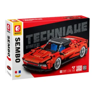 emballage s voiture de course rouge sembo