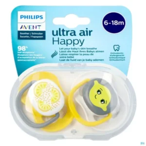 emballage avent ultra air happy 6-18m lemon