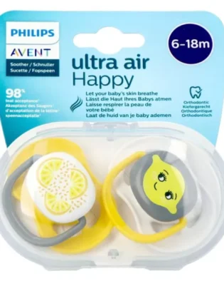 emballage avent ultra air happy 6-18m lemon