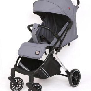 pratique poussette compacte A4 grise