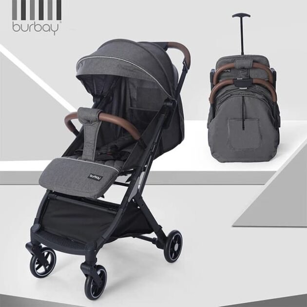 statut poussette valise 618 grise