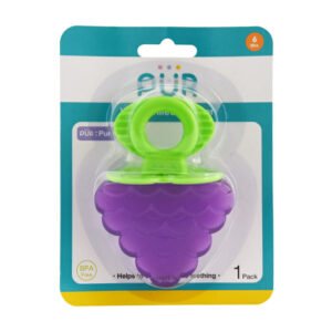 Anneau-de-dentition-a-l-eau-forme-fruit-PUR pur anneau de dentition mauve