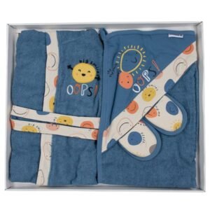 Ensemble-sortie-de-bain-4pcs-Miniworld-bleu-3 pratique ensemble miniworld