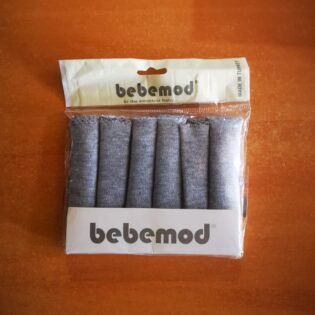 Lot-de-6-mouchoirs-coton-Bebemod-gris statut mouchoirs coton bebemod gris
