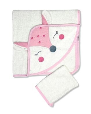 pratique cape de bain bebekevi rose