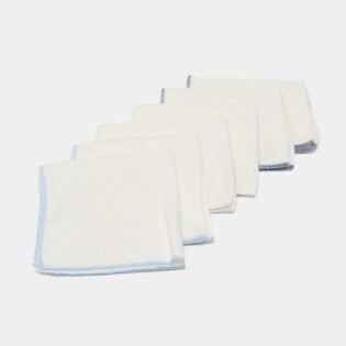 Lot-de-6-mouchoirs-en-coton-25x25-cm confortable lot de 6 mouchoirs bebekevi