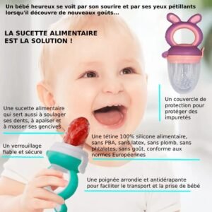 lyko sucette alimentaire avec attache