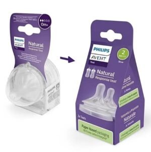 lot de 2 tétines 0m+ natural response 2 débit - avent gobebe confortable tétine 0m+ débit 2 avent gobebe agadir