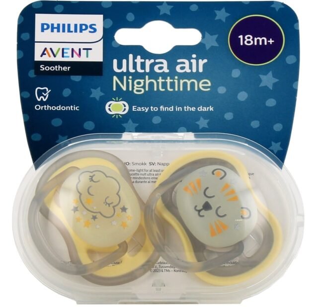 emballage sucettes ultra air nighttime 18m+