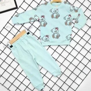 ensemble-de-vetements-bebe-2pcs -nikuby-vert statut confortable ensemble de vêtements vert