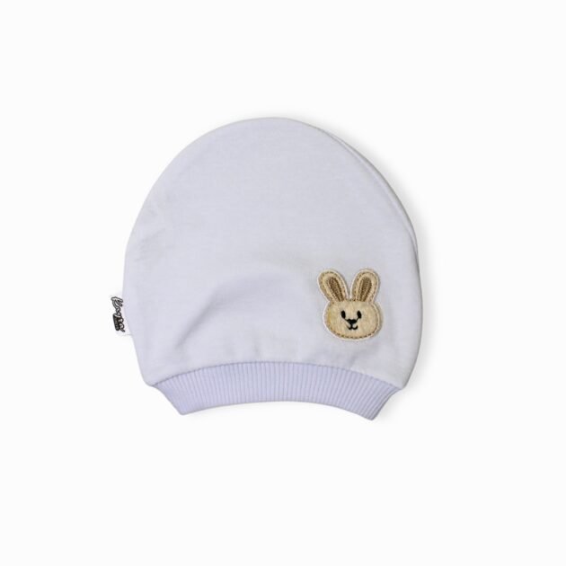 adorable bonnet coton kayra blanc
