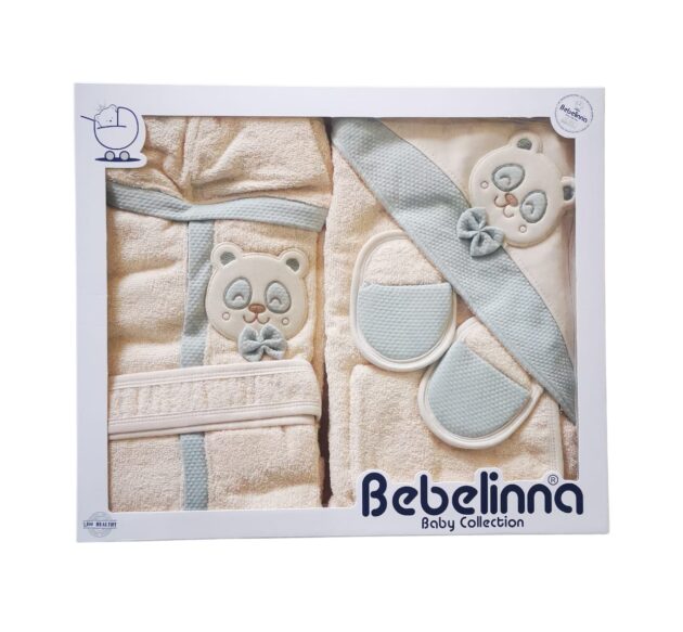 magnifique coffret de bain ours vert bebelinna