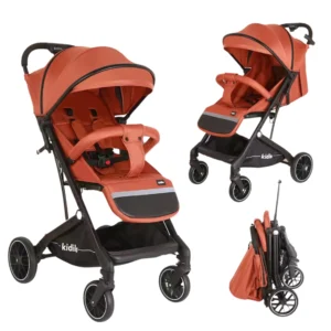 Poussette-valise-Air-Travel-Kidilo-orange-v pratique poussette air travel kidilo