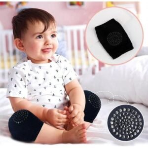 genouillère en coton doux noir