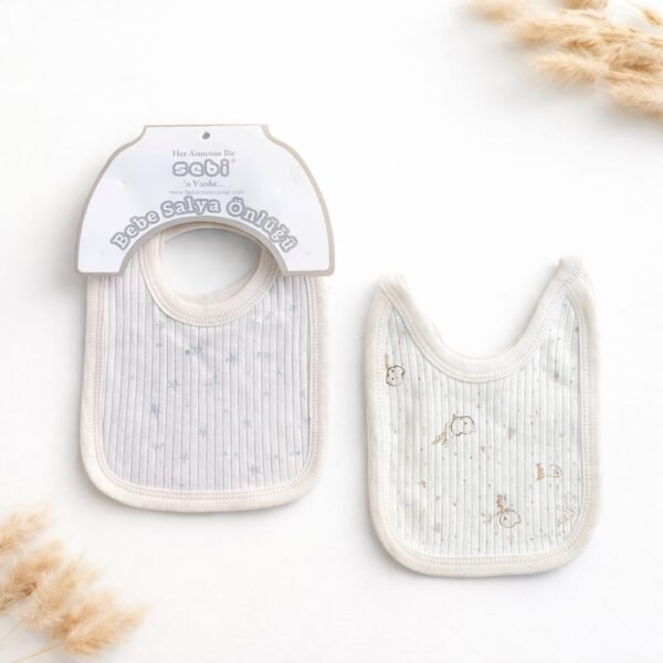 lot de 2 bavoirs en coton doux maroc