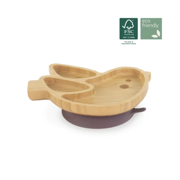 pratique assiette en bois oiseau