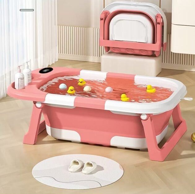 statut baignoire pliable rose
