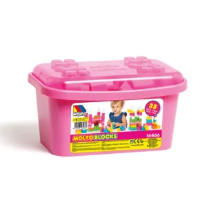 pratique boîte de blocs rose molto