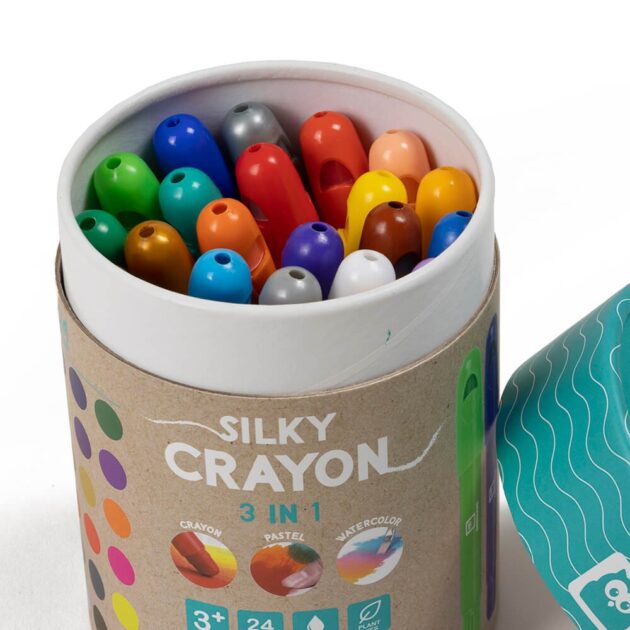 boîte crayons silky 3en1