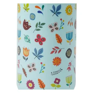 motifs gourde à paille fleur turquoise