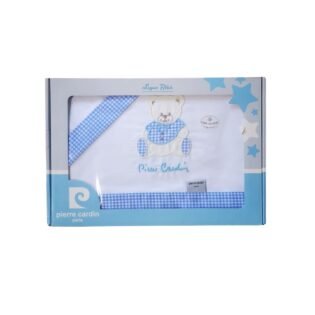 statut parure de lit 3 pcs pierre cardin bleu