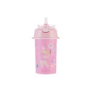 confortable tasse à paille 450ml rose