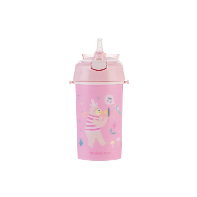 confortable tasse à paille 450ml rose