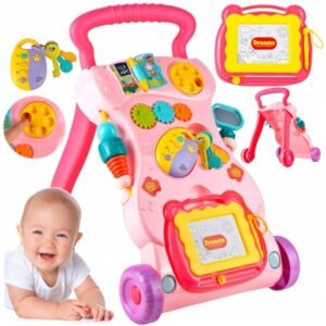 Trotteur-multifonction-3en1-Rose-Huanger-13 pratique trotteur multifonction rose