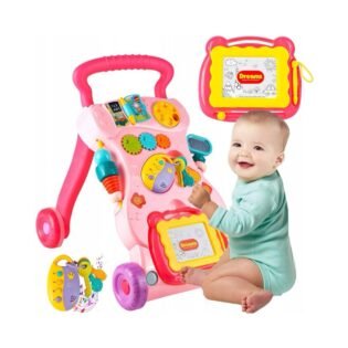 Trotteur-multifonction-3en1-Rose-Huanger-15 profil trotteur 3 en 1 rose