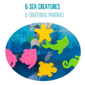water mat avec 6 créatures flottantes