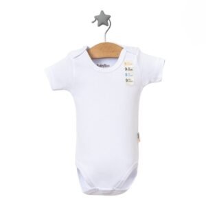 statut body bébé en coton blanc