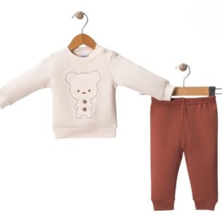 Ensemble-de-vetements-Douillet-Nikuby-marron vêtements douillet nikuby marron