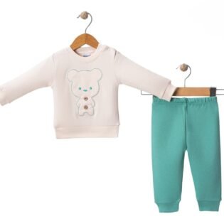 Ensemble-de-vetements-Douillet-Nikuby-vert vêtements douillet nikuby vert